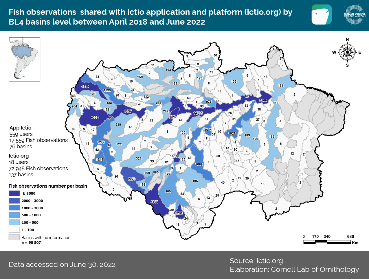 Ictio: Database grows in the second quarter of 2022 1 Conservando la Cuenca Amazónica Aguas Amazonicas