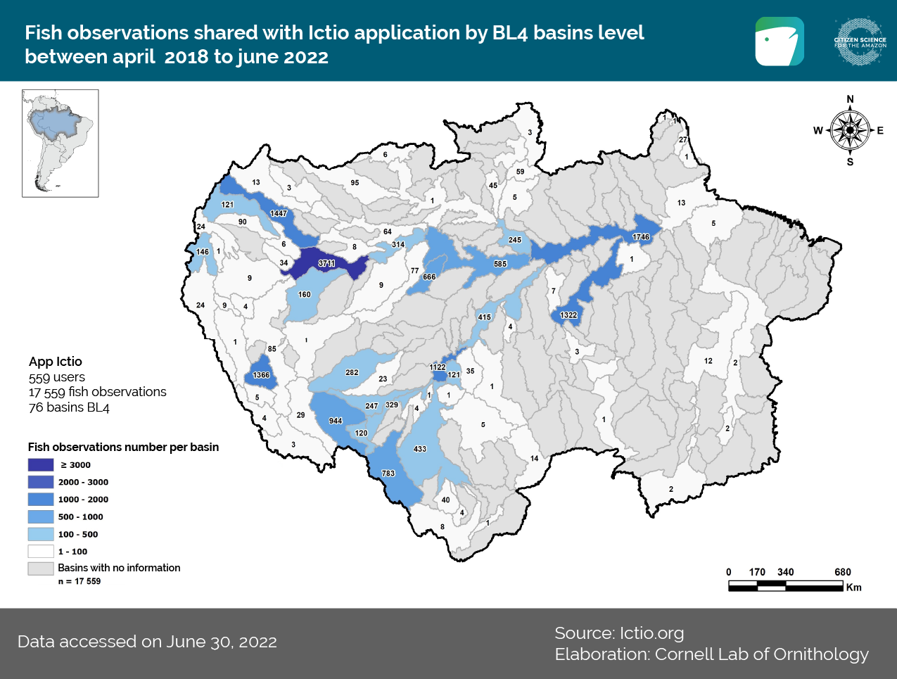 Ictio: Database grows in the second quarter of 2022 2 Conservando la Cuenca Amazónica Aguas Amazonicas