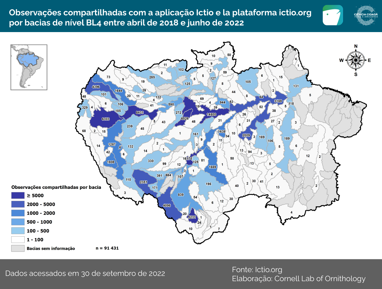 Ictio: O banco de dados de peixes e pesca na Amazônia continua em expansão 3 Conservando la Cuenca Amazónica Aguas Amazonicas