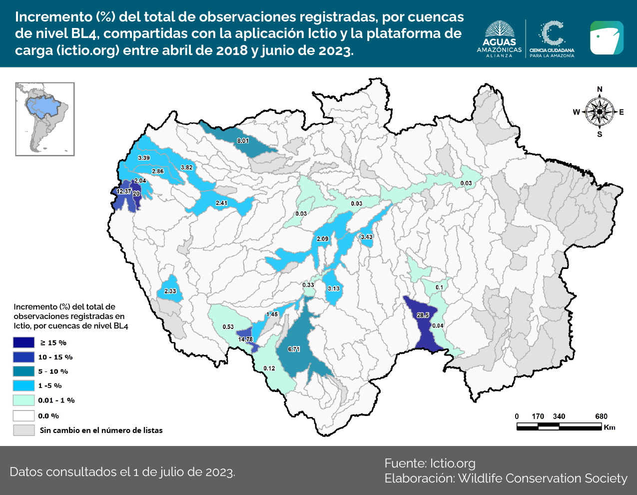 Ictio, cinco anos coletando dados de peixes da Amazônia 4 Conservando la Cuenca Amazónica Aguas Amazonicas