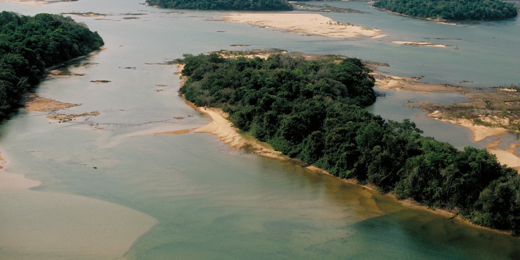 Typical environment of the middle Xingu River 