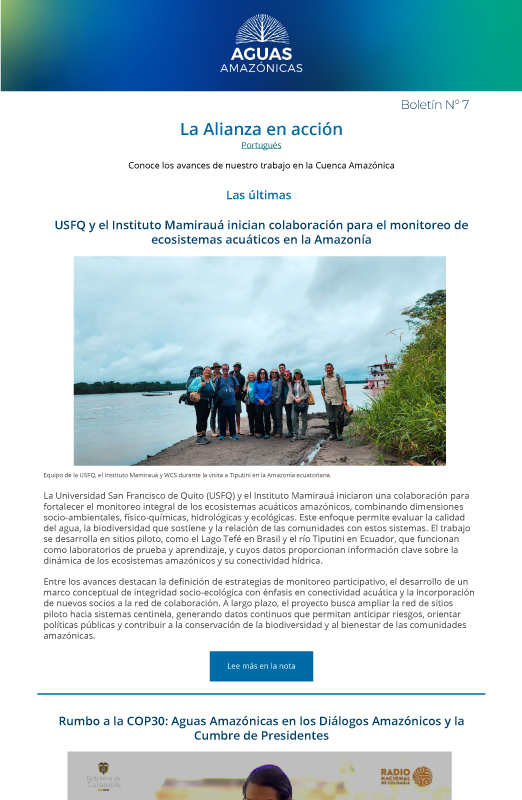 Conservando la Cuenca Amazónica Aguas Amazonicas