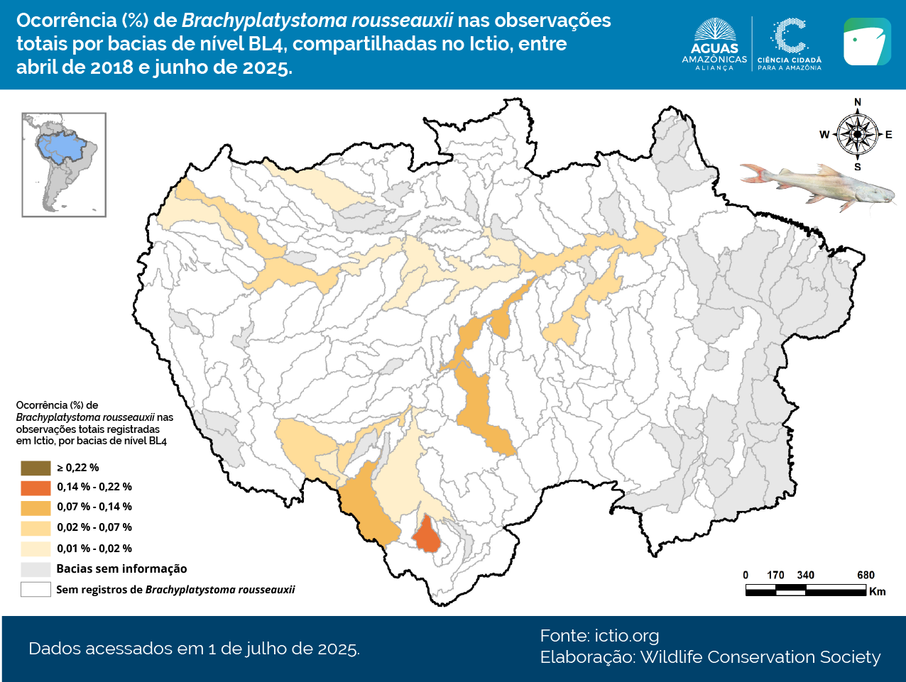 Ictio: a base de dados à escala amazônica 5 Conservando la Cuenca Amazónica Aguas Amazonicas