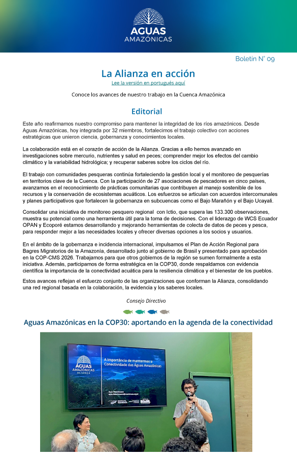 Conservando la Cuenca Amazónica Aguas Amazonicas