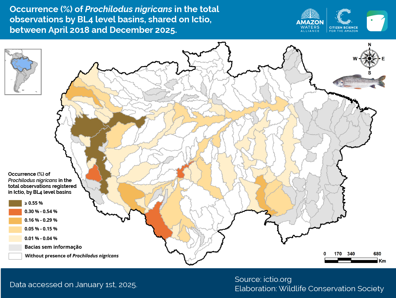 Ictio grows and connects the Amazon: key data for regional fisheries management 6 Conservando la Cuenca Amazónica Aguas Amazonicas