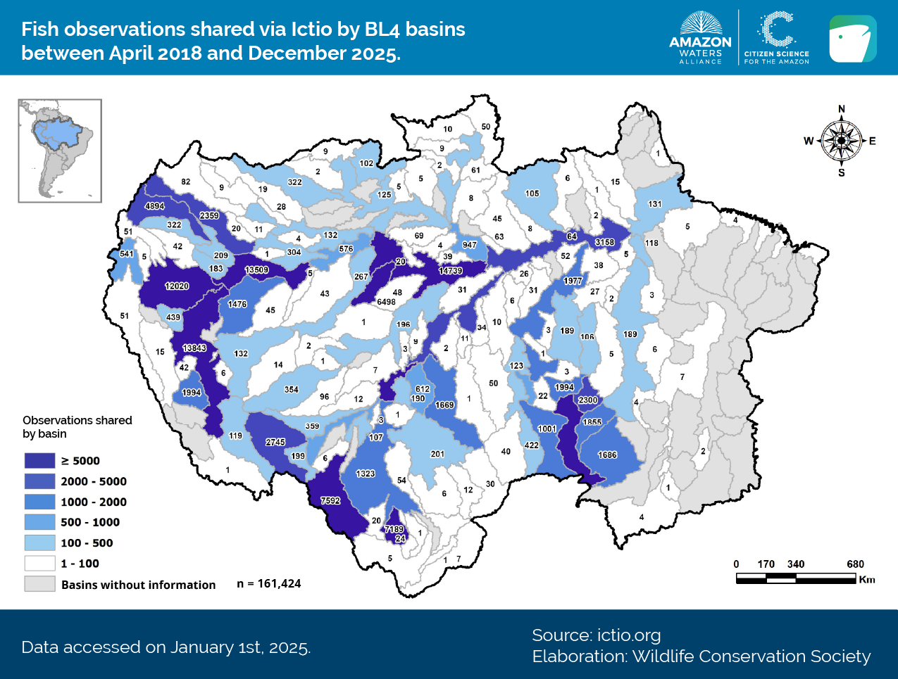 Ictio grows and connects the Amazon: key data for regional fisheries management 2 Conservando la Cuenca Amazónica Aguas Amazonicas