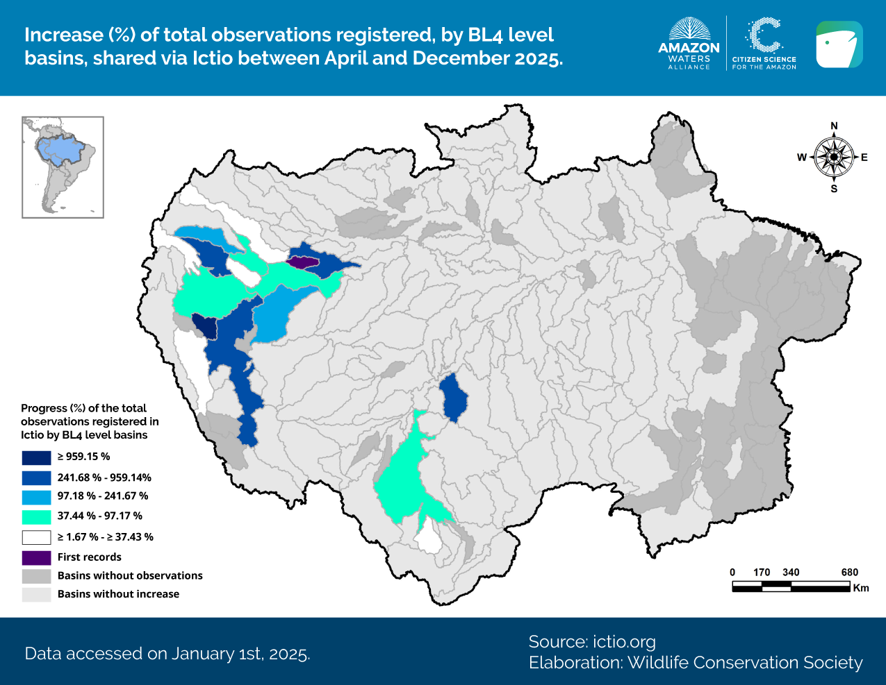 Ictio grows and connects the Amazon: key data for regional fisheries management 3 Conservando la Cuenca Amazónica Aguas Amazonicas